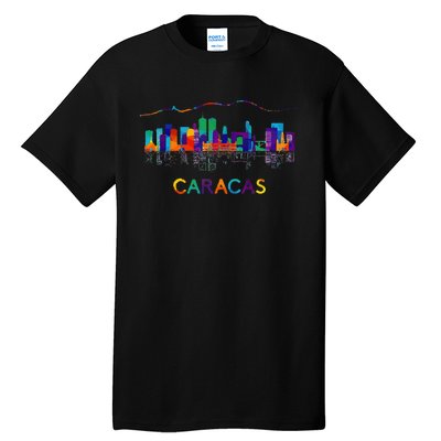 Venezuela Caracas City Arepas Pan Venezuelan Flag Avila Tall T-Shirt