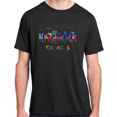 Venezuela Caracas City Arepas Pan Venezuelan Flag Avila Adult ChromaSoft Performance T-Shirt