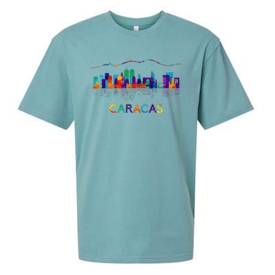 Venezuela Caracas City Arepas Pan Venezuelan Flag Avila Sueded Cloud Jersey T-Shirt