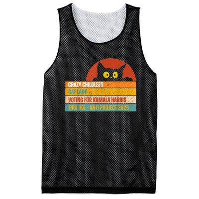 Vintage Childless Cat Ladies For Kamala Harris President President Kamalaharris Mesh Reversible Basketball Jersey Tank