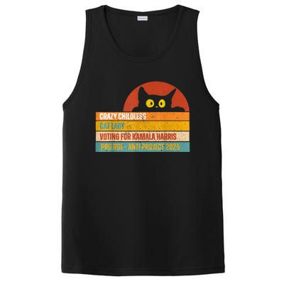 Vintage Childless Cat Ladies For Kamala Harris President President Kamalaharris PosiCharge Competitor Tank