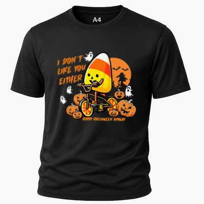 Vintage Candy Corn I DonT Like You Either Halloween Custom Gift Performance Shirt