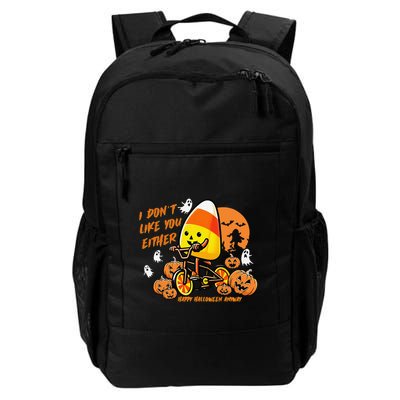 Vintage Candy Corn I DonT Like You Either Halloween Custom Gift Backpack