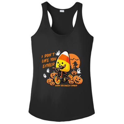Vintage Candy Corn I DonT Like You Either Halloween Custom Gift Ladies PosiCharge Competitor Racerback Tank