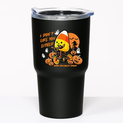Vintage Candy Corn I DonT Like You Either Halloween Custom Gift Tumbler