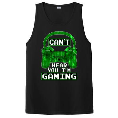 Vintage Computer Code Gamer Gift Can't Hear You I'm Gaming Gift PosiCharge Competitor Tank