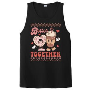 Valentine Coffee Cookies Better Together Ugly PosiCharge Competitor Tank