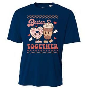 Valentine Coffee Cookies Better Together Ugly Cooling Performance Crew T-Shirt