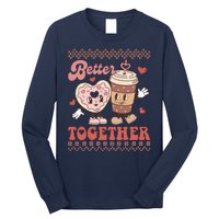 Valentine Coffee Cookies Better Together Ugly Long Sleeve Shirt