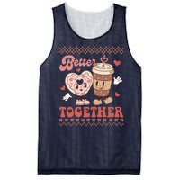 Valentine Coffee Cookies Better Together Ugly Mesh Reversible Basketball Jersey Tank