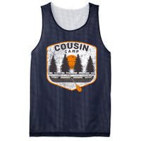 Vintage Cousin Camp Fun Camping Canoe Outdoors Graphic Mesh Reversible Basketball Jersey Tank