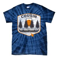 Vintage Cousin Camp Fun Camping Canoe Outdoors Graphic Tie-Dye T-Shirt