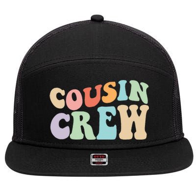 Vintage Cousin Crew 7 Panel Mesh Trucker Snapback Hat