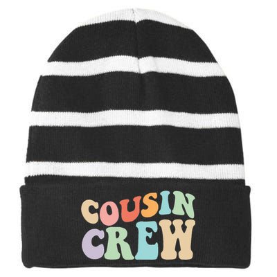 Vintage Cousin Crew Striped Beanie with Solid Band