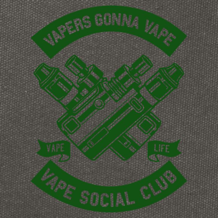 Vaping Cushion Cover Vape Enthusiast Smoking Club Cotton Canvas Backpack
