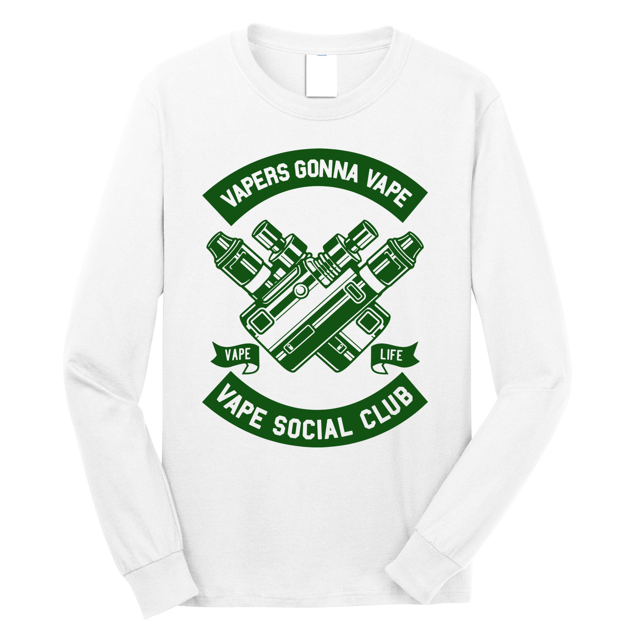 Vaping Cushion Cover Vape Enthusiast Smoking Club Long Sleeve Shirt