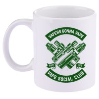 Vaping Cushion Cover Vape Enthusiast Smoking Club 11oz C Handle Ceramic Mug