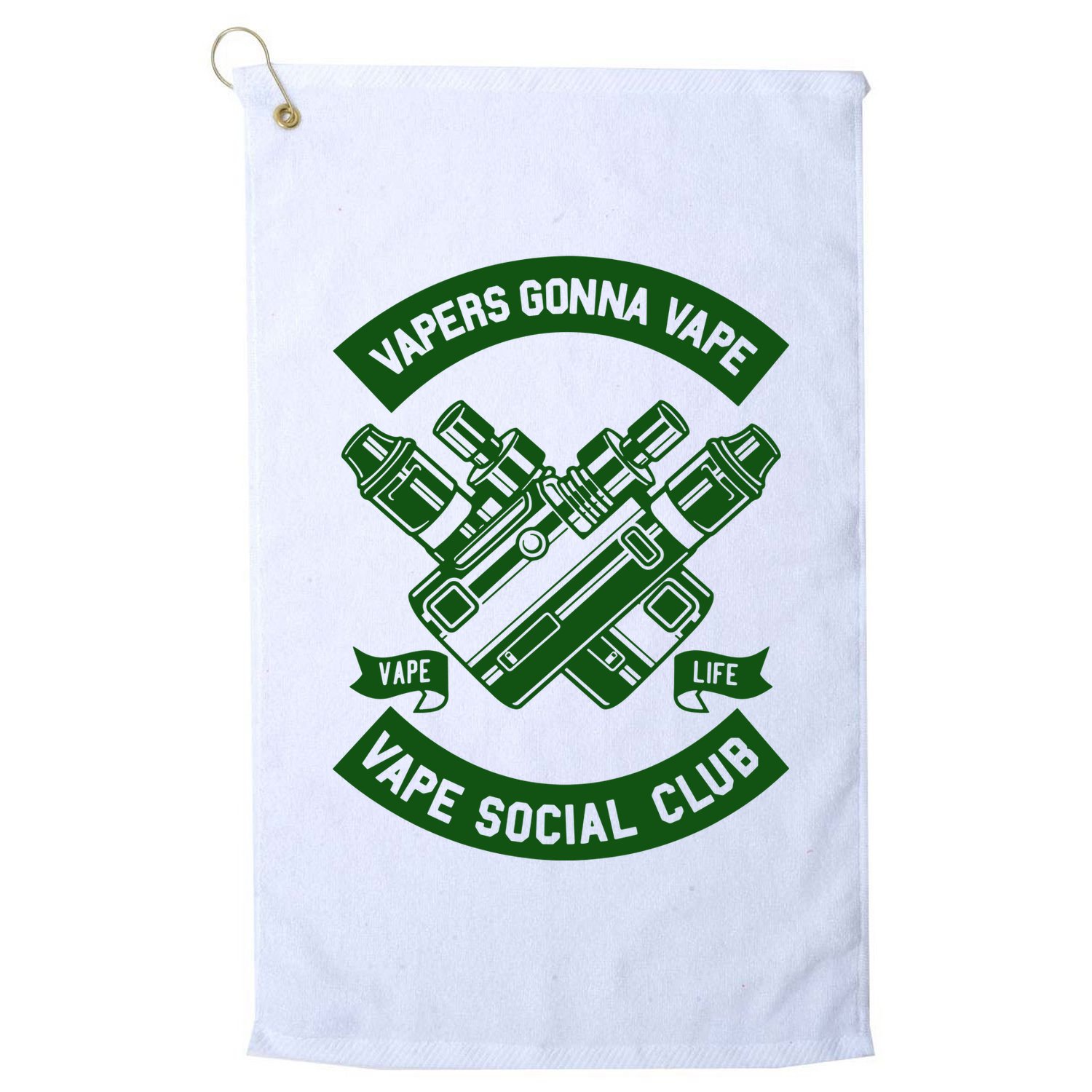 Vaping Cushion Cover Vape Enthusiast Smoking Club Golf Towel