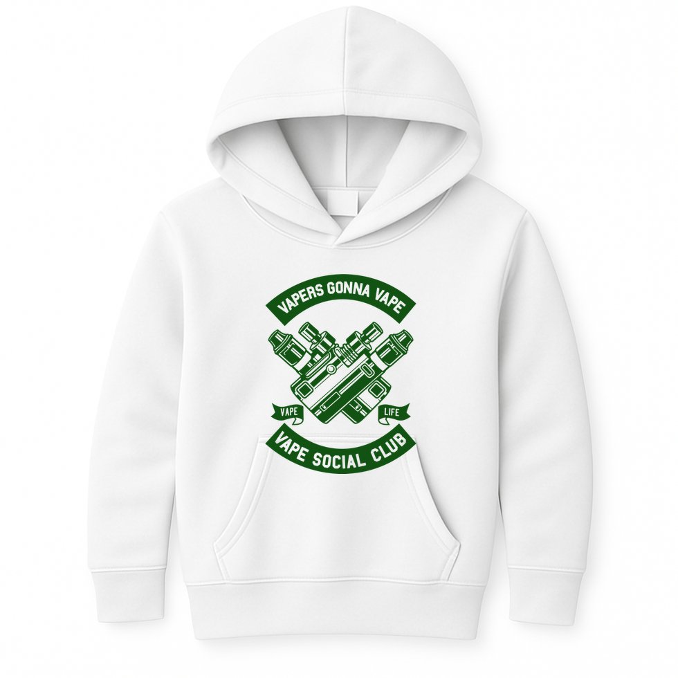 Vaping Cushion Cover Vape Enthusiast Smoking Club Kids Hoodie