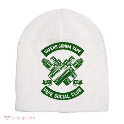 Vaping Cushion Cover Vape Enthusiast Smoking Club Short Acrylic Beanie