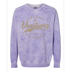 Ventura Ca California Colorblast Crewneck Sweatshirt