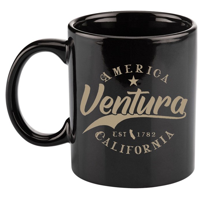 Ventura Ca California 11oz C Handle Ceramic Mug