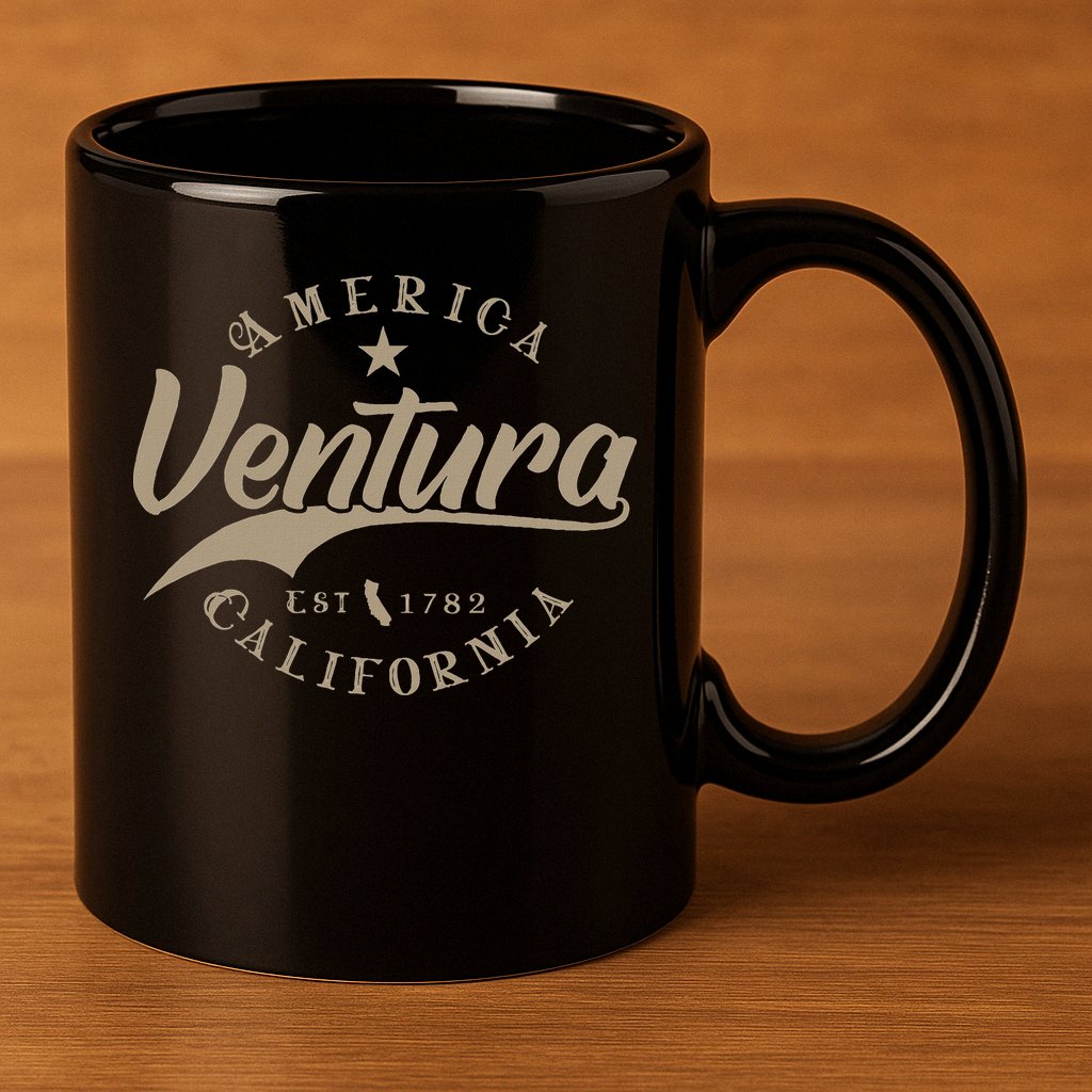 Ventura Ca California 11oz C Handle Ceramic Mug