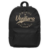 Ventura Ca California 16 in Basic Backpack