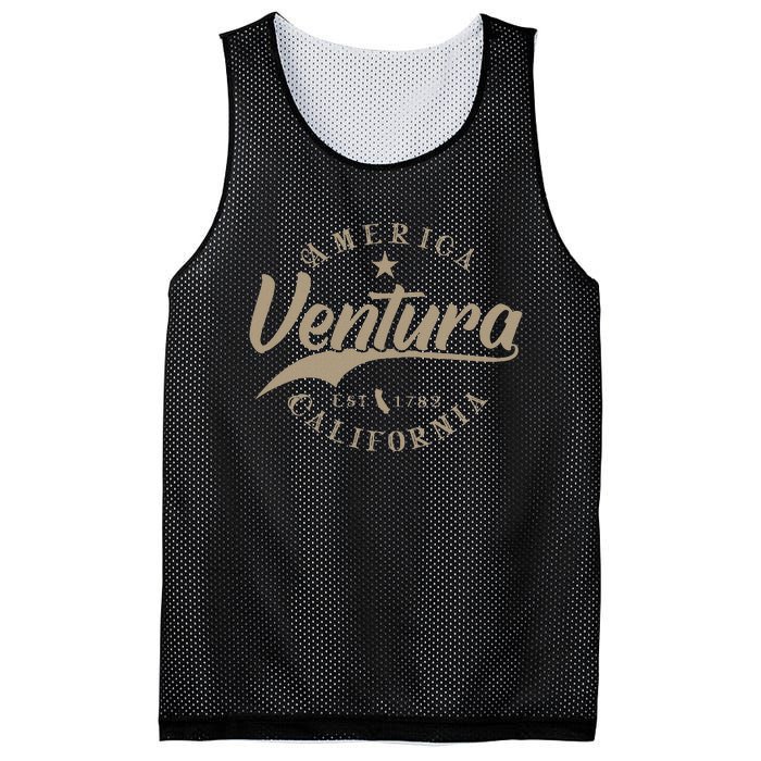 Ventura Ca California Mesh Reversible Basketball Jersey Tank