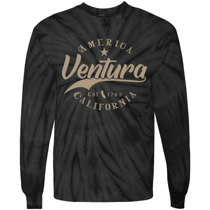 Ventura Ca California Tie-Dye Long Sleeve Shirt