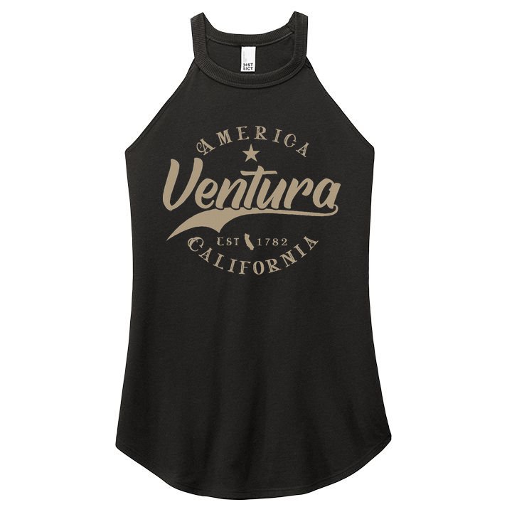 Ventura Ca California Women's Perfect Tri Rocker Tank