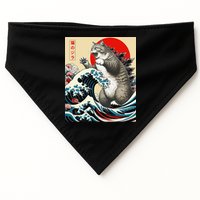 Vintage Catzilla Cat Monster Art USA-Made Doggie Bandana