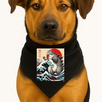 Vintage Catzilla Cat Monster Art USA-Made Doggie Bandana