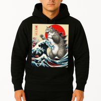 Vintage Catzilla Cat Monster Art Hoodie
