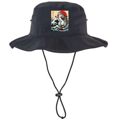 Vintage Catzilla Cat Monster Art Bucket Hat