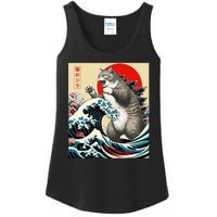 Vintage Catzilla Cat Monster Art Ladies Essential Tank