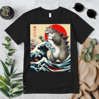 Vintage Catzilla Cat Monster Art Premium T-Shirt