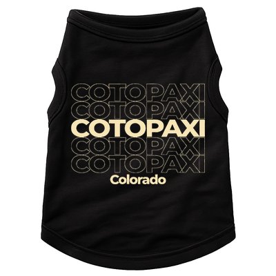 Vintage Cotopaxi Colorado Repeating Text Doggie Tank