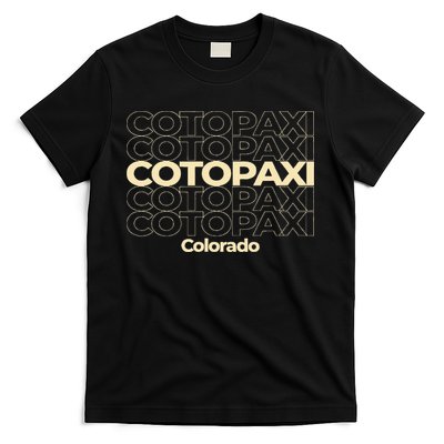 Vintage Cotopaxi Colorado Repeating Text T-Shirt