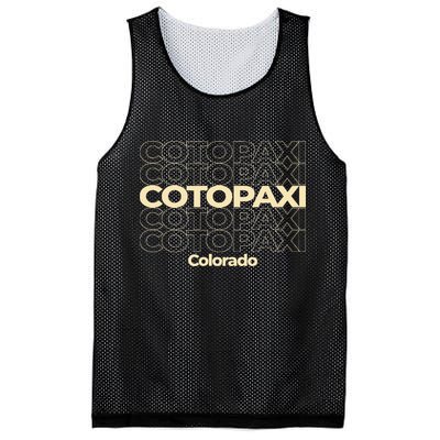 Vintage Cotopaxi Colorado Repeating Text Mesh Reversible Basketball Jersey Tank