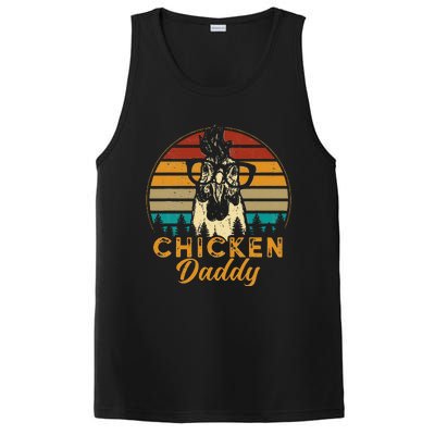 Vintage Chicken Daddy Chicken Dad Father Farmer Retro PosiCharge Competitor Tank