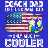 Volleyball Coach Dad Volleyball Players American Flag Gift Kids Hoodie