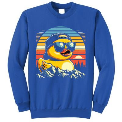 Vintage Cool Duck with Sunglasses & Mountain View  Sweatshirt