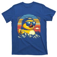 Vintage Cool Duck with Sunglasses & Mountain View  T-Shirt