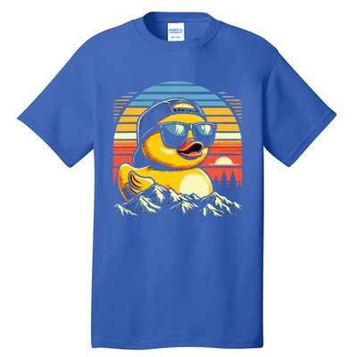 Vintage Cool Duck with Sunglasses & Mountain View  Tall T-Shirt