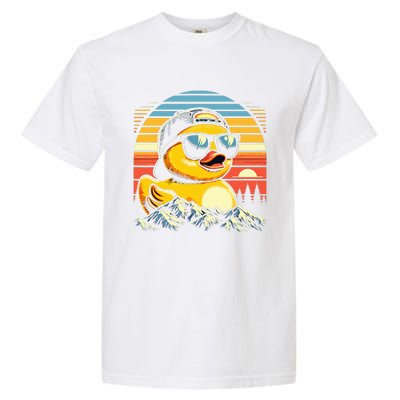 Vintage Cool Duck with Sunglasses & Mountain View  Garment-Dyed Heavyweight T-Shirt