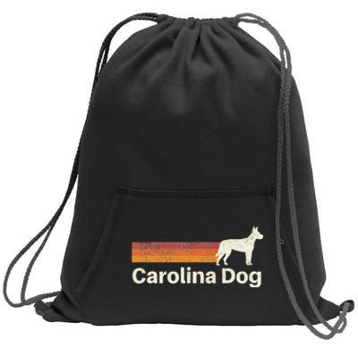 Vintage Carolina Dog Retro Mom Dad Dog Sweatshirt Cinch Pack Bag