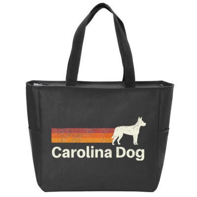 Vintage Carolina Dog Retro Mom Dad Dog Zip Tote Bag