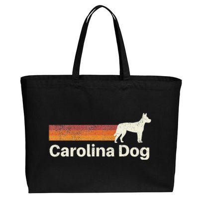 Vintage Carolina Dog Retro Mom Dad Dog Cotton Canvas Jumbo Tote