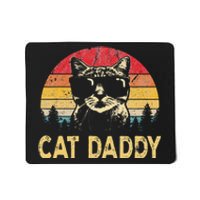 Vintage Cat Daddy Funny Cat Lover Cat Dad Fathers Mousepad